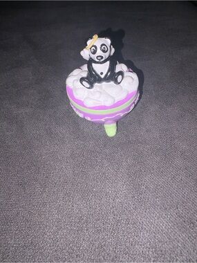 Vintage y2k Claire's trinket box panda